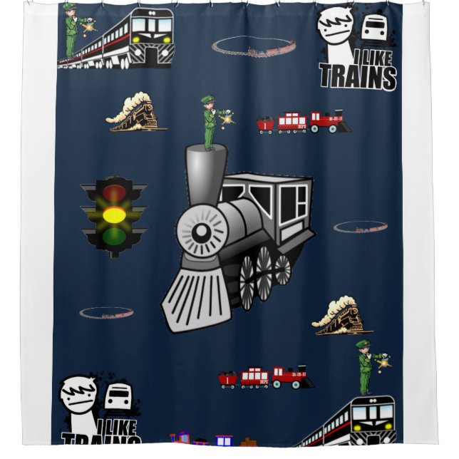 Rideau de douche du train (Devant)