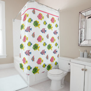 Rideau de douche École de poissons pour enfants