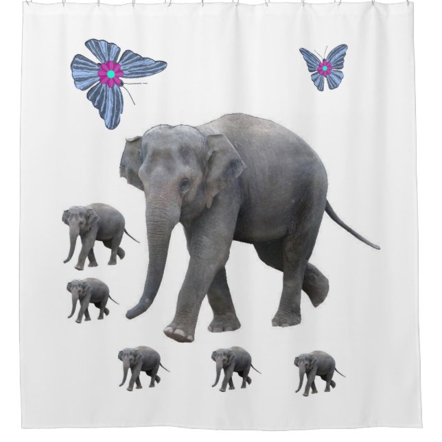Rideau de douche éléphant (Devant)