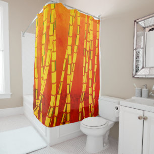 Rideau de douche en bambou