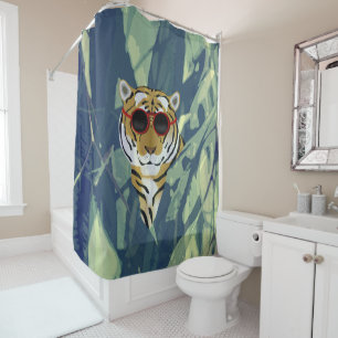 Rideau de douche en tigre