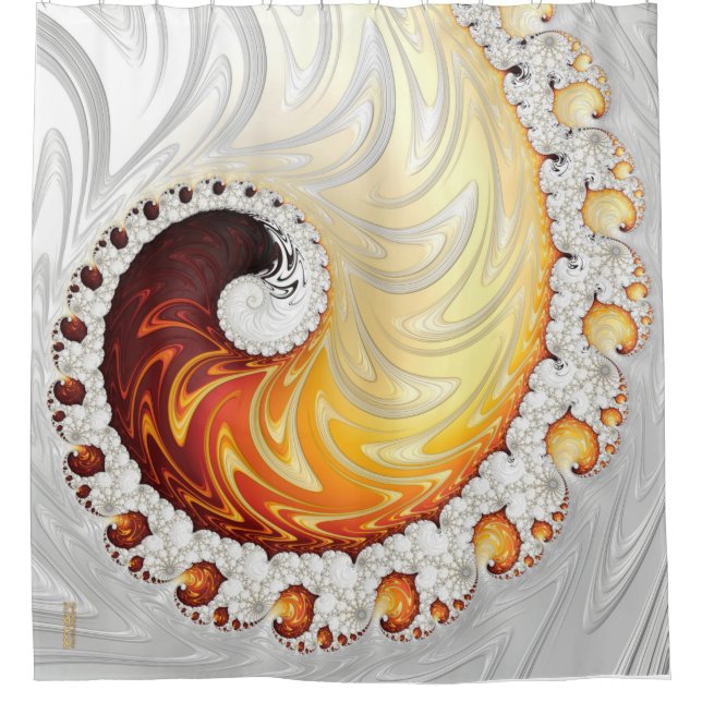 rideau de douche - F871 "Fire Snow Sky" (Devant)