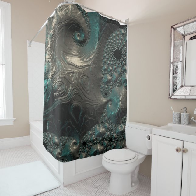 rideau de douche - F925 "Metallica" 2 (En situation)