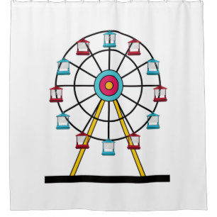 Rideau de douche Ferris Wheel