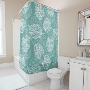 Rideau de douche Feuilles Tropicales