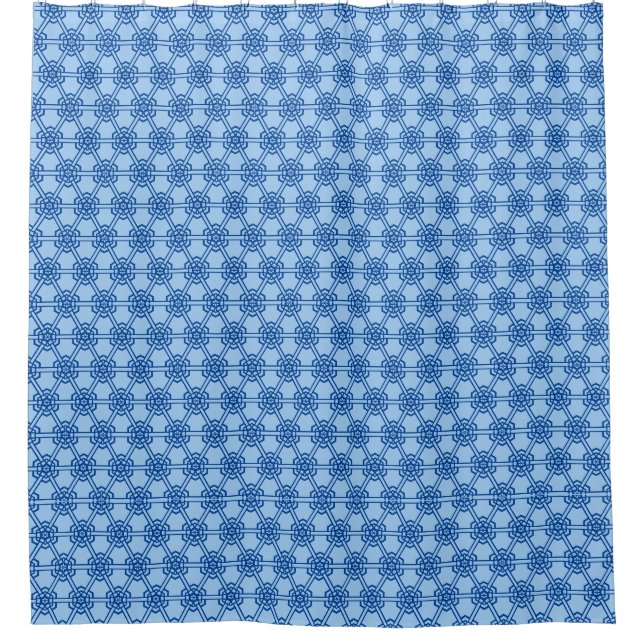 Rideau de douche - Florets Bleus (Devant)
