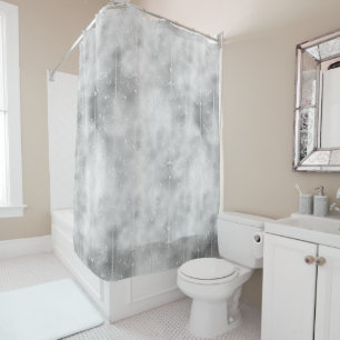 Rideau de douche Glam Blanc