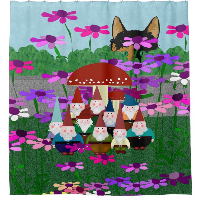 Rideau de douche Gnomes (Devant)