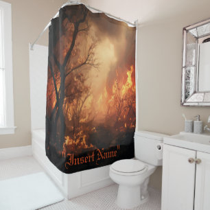 Rideau de douche Inferno
