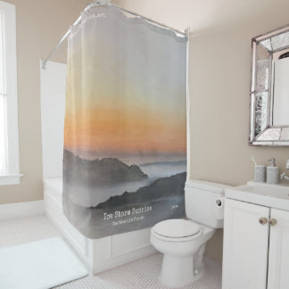 Rideau de douche inspirant | Lever de soleil tempê