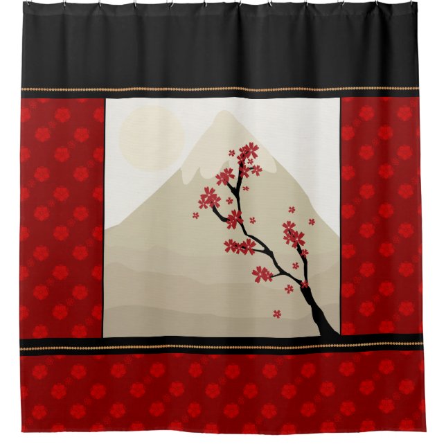 Rideau de douche japonais en érable (Devant)