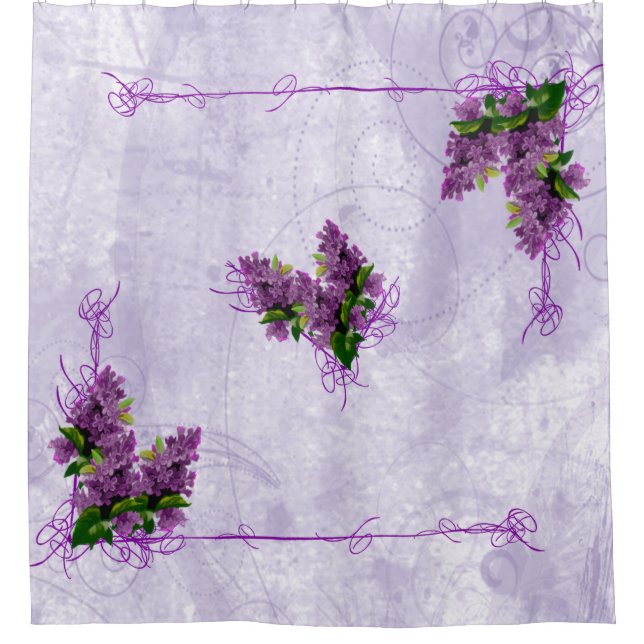 Rideau de douche Lilacs violet (Devant)