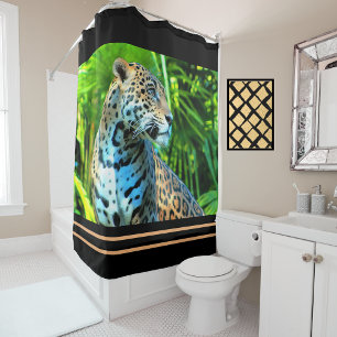 Rideau de douche Majestic Jaguar - Série Faune