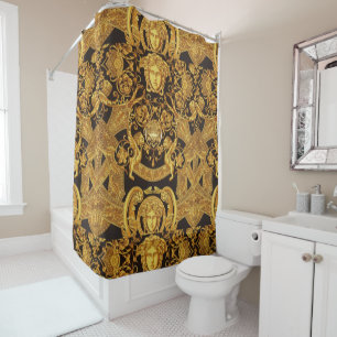 Rideau de douche Méduse dorée