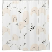 Rideau de douche minimaliste élégant et moderne