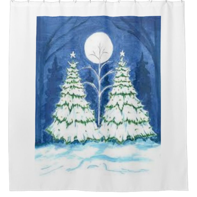 RIDEAU DE DOUCHE "MOD NOËL TREE" (Devant)