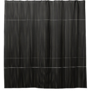 Rideau de douche noir avec lignes de crème HAMbyWG