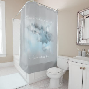 Rideau de douche nuageux