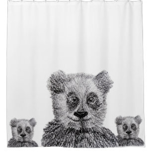 Rideau de douche Panda