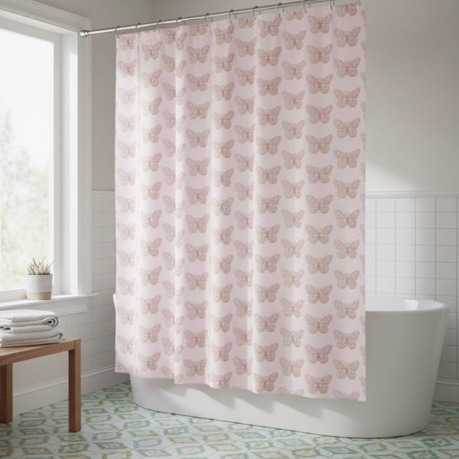 Rideau de douche papillon (Créateur téléchargé)