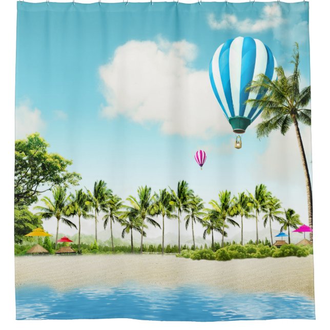 Rideau de douche Paradise Tropical (Devant)