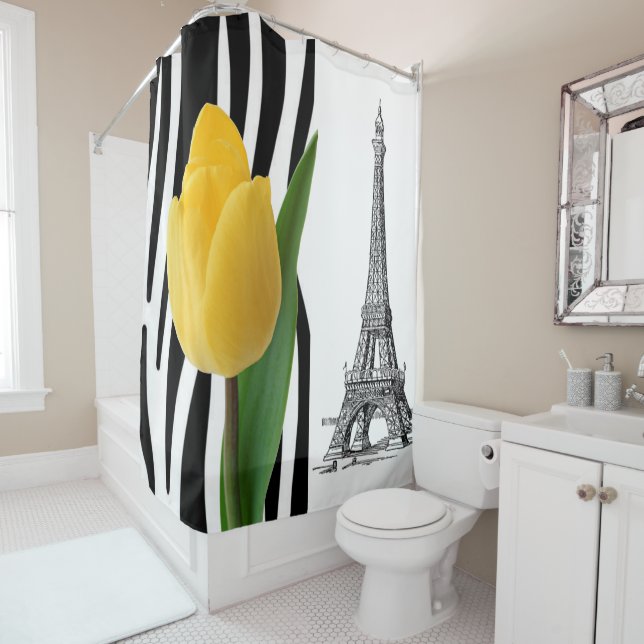 Rideau de douche Paris France (En situation)