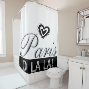 Rideau de douche Paris o la la France