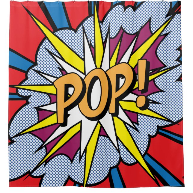 Rideau de douche pop art (Devant)