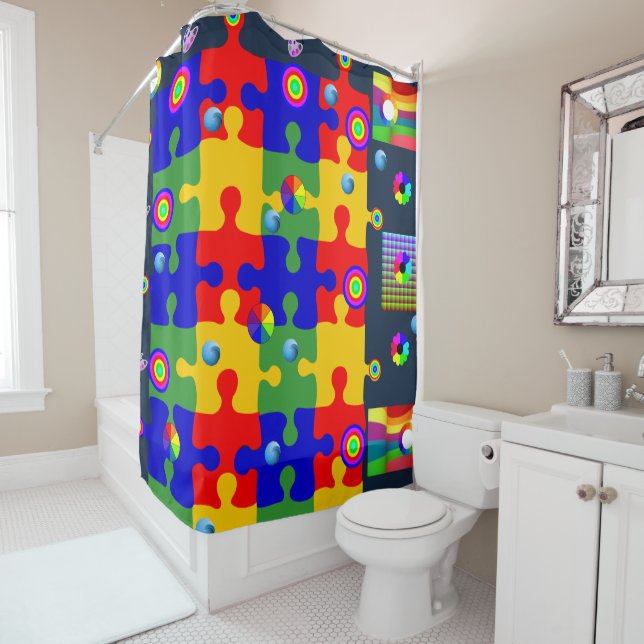 Rideau de douche pour enfants (En situation)