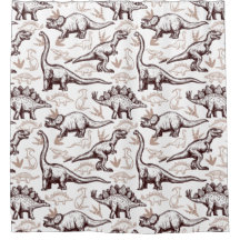 Rideau de douche pour enfants Dinosaur