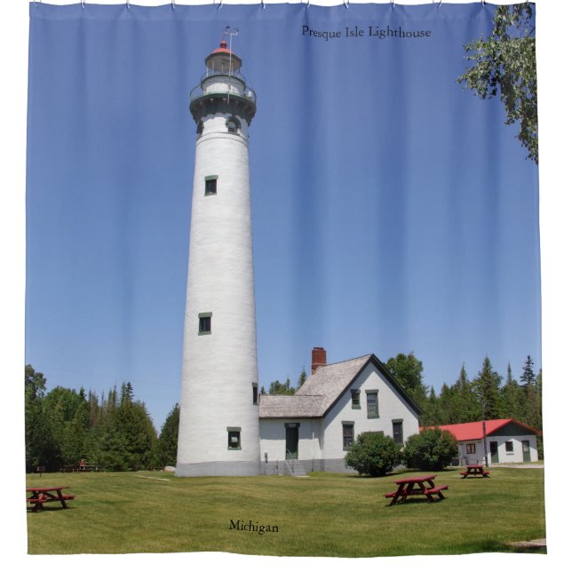 Rideau de douche Presque Isle Lighthouse (Devant)