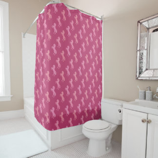 Rideau de douche Rose Mauve Lugubre Cowgirl Wester
