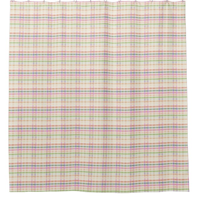 Rideau de douche rose pastel (Devant)
