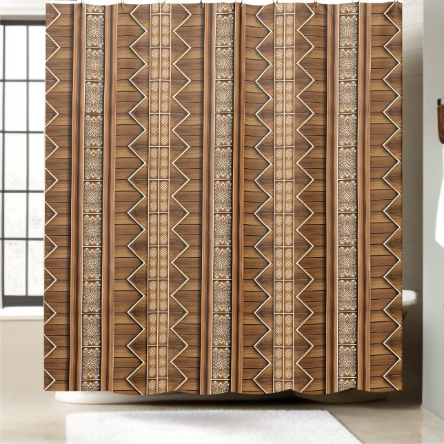 Rideau de douche rustique moderne Style 2 (Créateur téléchargé)