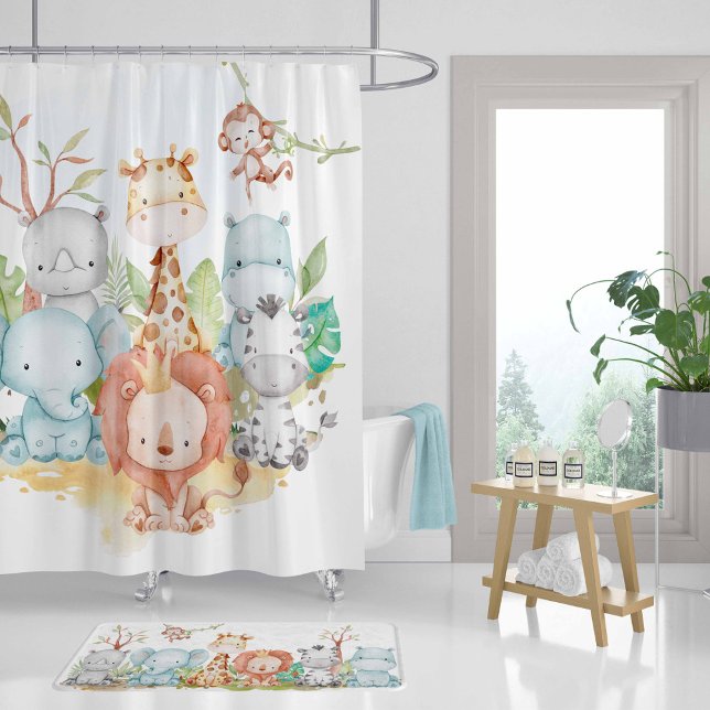 Rideau de douche Safari, Décor salle de bain pour  (Créateur téléchargé)
