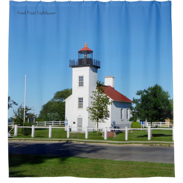 rideau de douche Sand Point Lighthouse (Devant)