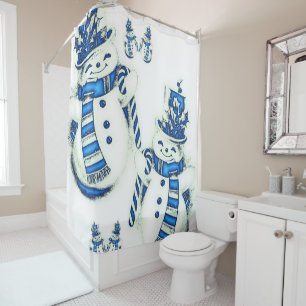 Rideau de douche Snowman