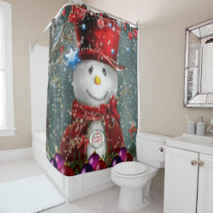 Rideau de douche Snowman