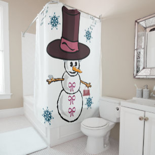 Rideau de douche Snowman