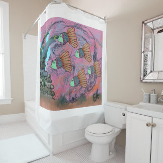 Rideau de douche sous la mer