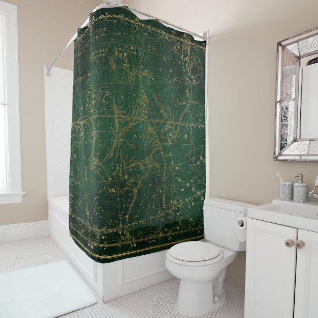 Rideau de douche Star Map (En situation)