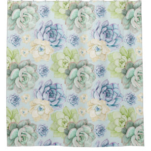 Rideau de douche succulent Motif