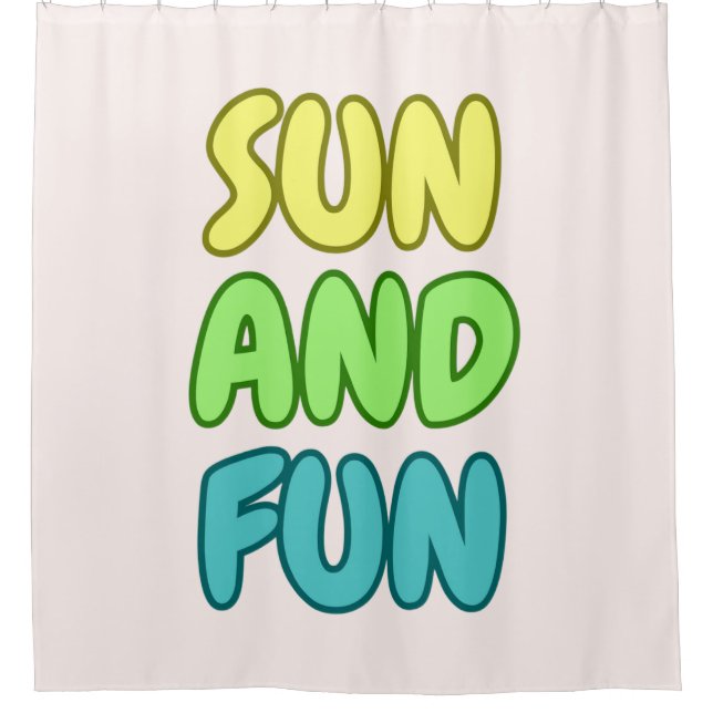 Rideau de douche Sun And Fun  (Devant)