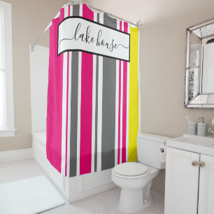 Rideau De Douche - Tailles De Cabine De Plage Rose