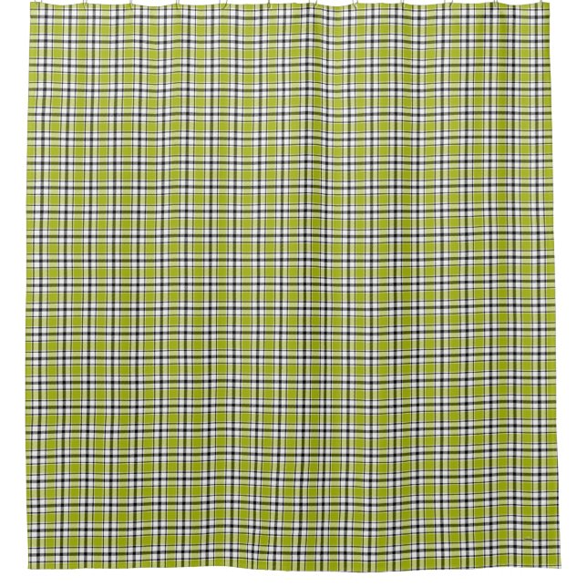Rideau de douche Vert Plaid HAMbyWG (Devant)