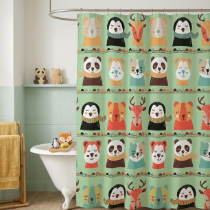 Rideau de douche Woodland Whimsy Buddies