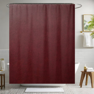 Rideau en cuir rouge foncé