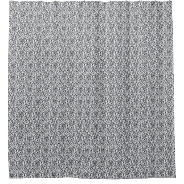 Rideau en douche argenté de Chainmail (Devant)