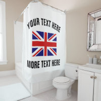 Rideau en douche britannique de salle de bains de