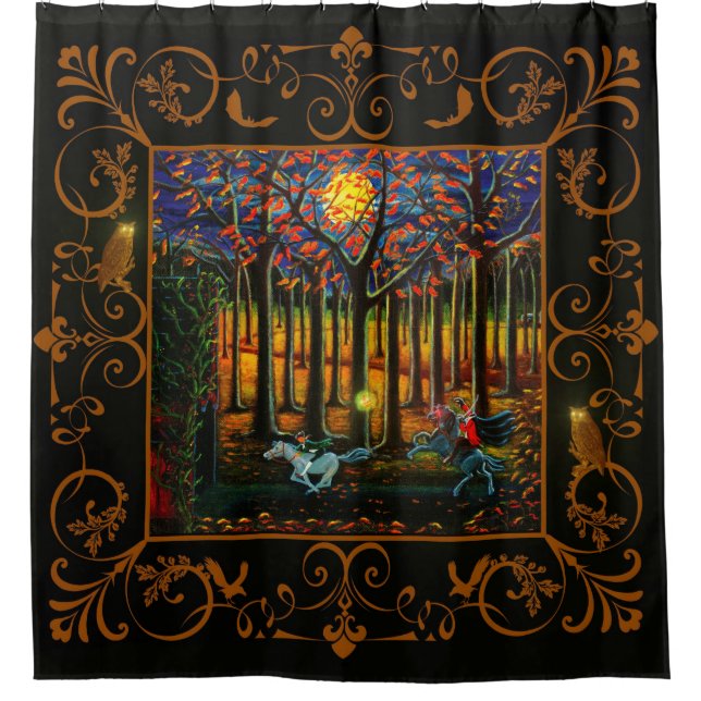 Rideau en douche de cavalier sans tête (Devant)